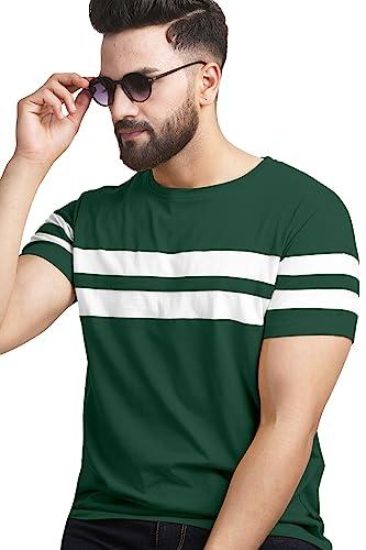 ausk tshirt for men || half sleeve t shirts for men || mens roud neck t-shirts (color-forest green)