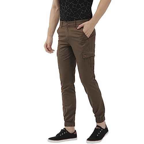 the indian garage co men's slim fit cargos (0419-cargo02-03_brown_32)