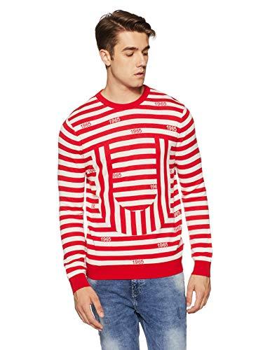 united colors of benetton men's sweater (18a1ctnk1114i_901_m_red)