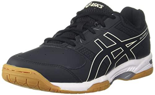 asics gel-courtmov black mens indoor sports shoes uk - 10