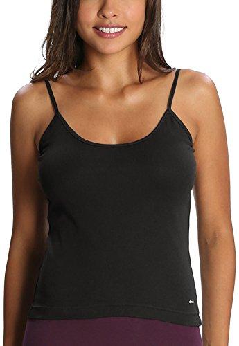 jockey women's cotton spaghetti top (1487_black_m_p)