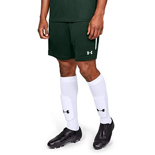 under armour men's regular fit synthetic shorts (1328134_forest green_md)