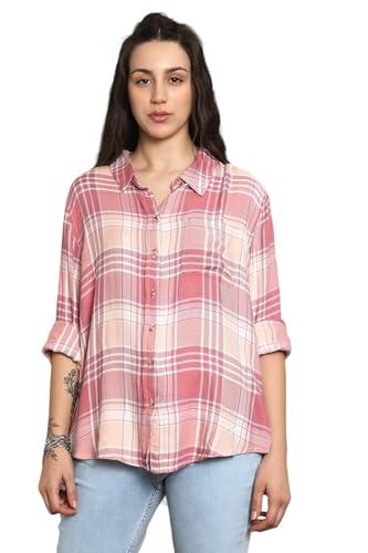 high star women's oversized fit shirt (hswshs2440_jun_pink