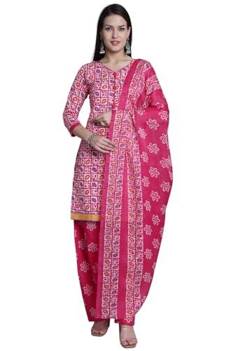 rajnandini women pink cotton printed readymade patiala salwar suit (ready to wear-vsmrw4281-5xl)