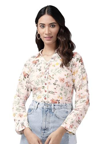 yash gallery women's rayon floral printed straight regular fit shirt for women (1327ykmulti_multi_medium)