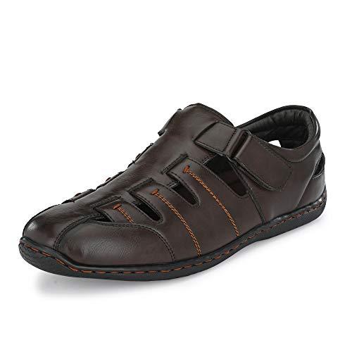 centrino men's brown fisherman sandals-6 kids uk (6108)