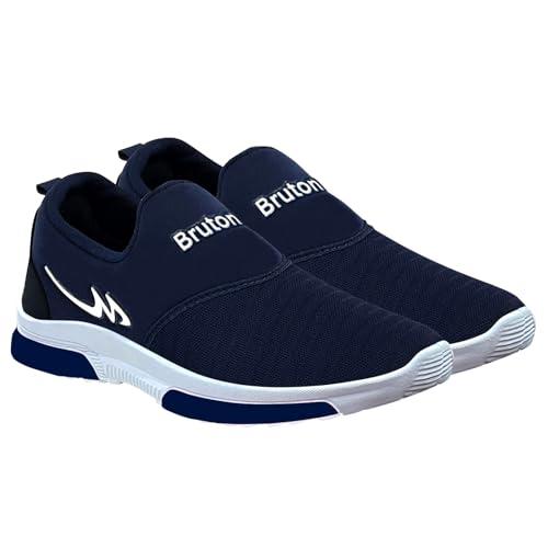 bruton trendy shoes gym shoes | sports shoes | running shoes | exclusive shoes for men- blue, size : 8