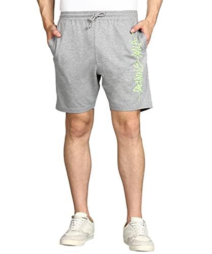 alan jones clothing solid casual men's shorts (melange_m)