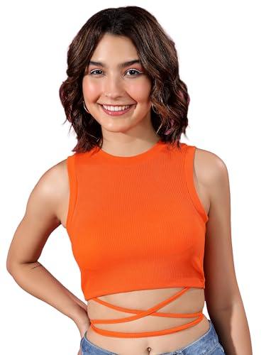 ketch women's casual fit tops (khtp000453_orange