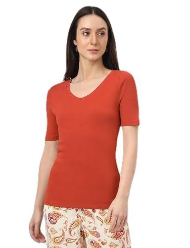 marks & spencer cotton plain t-shirt t418926khot bronze (20)