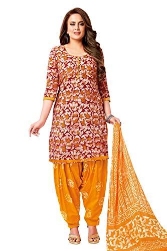 miraan cotton printed readymade salwar suit for women (miraansanbat511l_yellow_large)