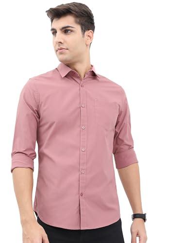 ketch men's slim fit shirt (khsh001029_pink xl)