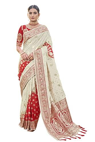 manohari most trendy banarasi silk woven pattern jacquard saree for women with blouse piece_mn1712