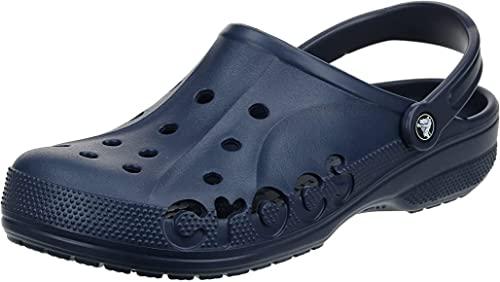 crocs unisex-adult baya slip on - m5w7 (10126 baya) clogs, large, navy