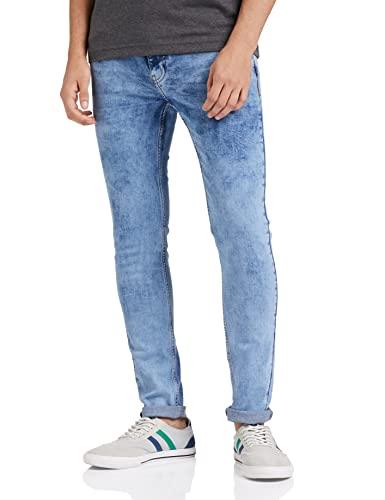 amazon brand - symbol men's skinny fit jeans (ad-sk-402c_mid blue 2_30)