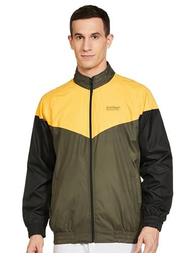 the indian garage co men's regular fit windcheater (1121-wch-02-3_green xl)