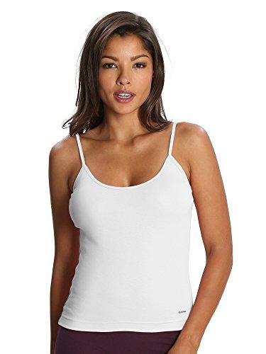 jockey women's cotton spaghetti top (1487_white_l_p)