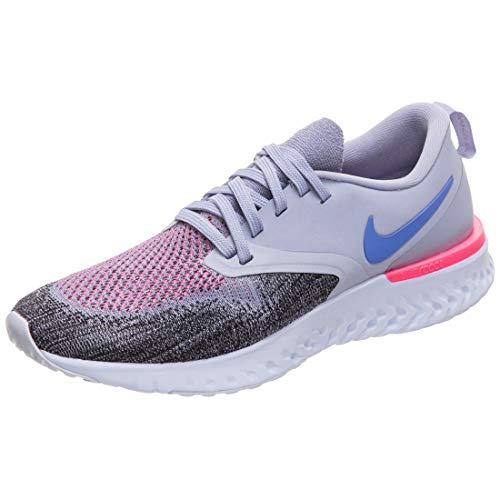 nike women's w odyssey react 2 flyknit multicolor running shoes-3.5 uk (36.5 eu) (6 us) (ah1016-500)