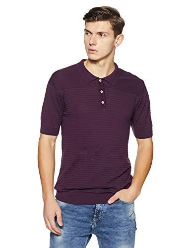 united colors of benetton men's sweater (18a1ctnk1100i_25p_s_potent purple)