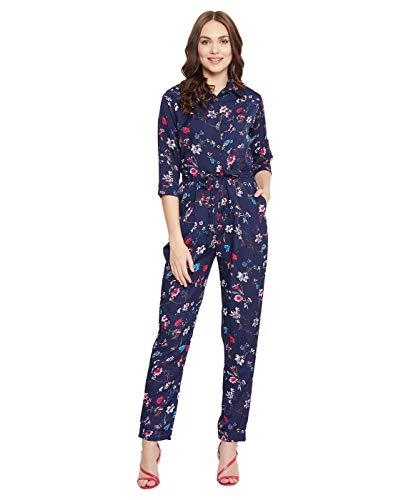 uptownie lite women's maxi jumpsuit (navy blue, large)