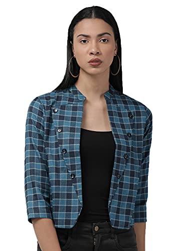 style quotient women's blouson jacket (aw19sqbossy_tl/nvy_teal/navy_2xl)