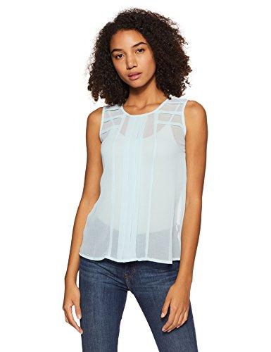 style quotient by noi women's body blouse top (ss17sqshweta01_turquoise blue_m)