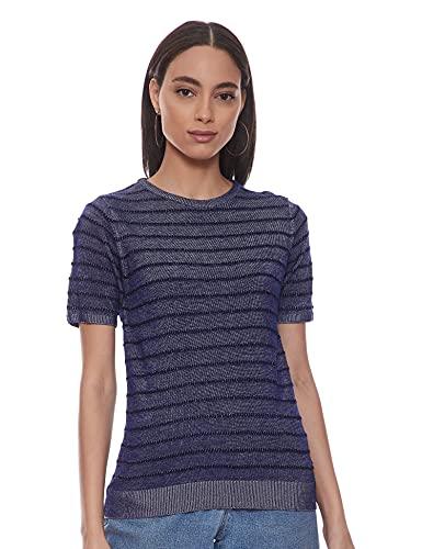 pepe jeans women's synthetic pullover (pl701505_indigo_s)