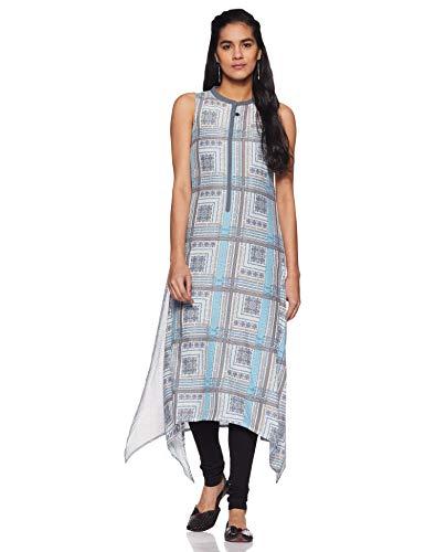 aurelia women's synthetic kurta (18fek13472-62997_blue_xx-large)