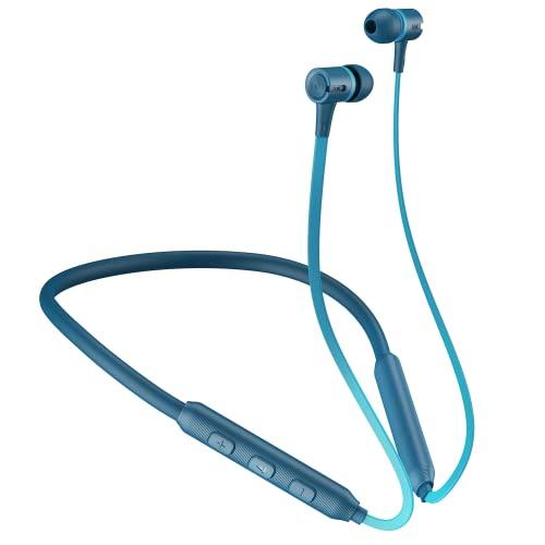 boat rockerz 245 pro bluetooth in ear neckband with beast mode(super low latency) for gaming, enx tech for clear calls, asap charge, 20hrs playtime, ipx4, dual pairing & bt v5.3(blue bliss)