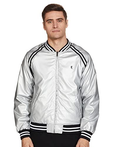 red tape men's casual jacket (rfj0067_silver and black_l