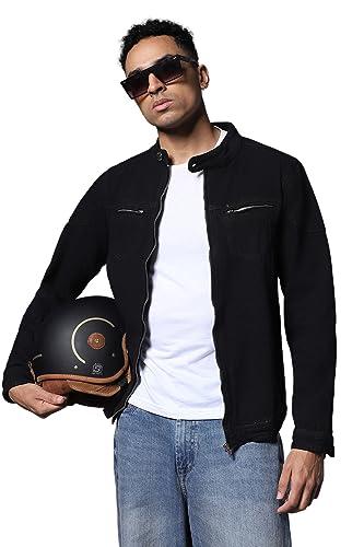 high star men's cotton (hsjkt1144_hsd_s_black_s), standard length, denim jacket