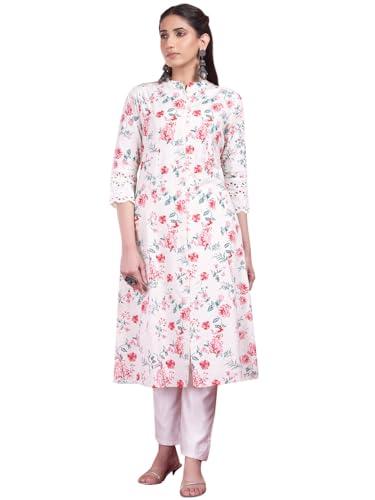 indya department34 cotton regular kurtas (itn05334_white_l)