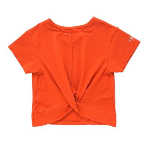 pepe jeans girl's fitted t-shirt (pg502988_burnt orange 8)