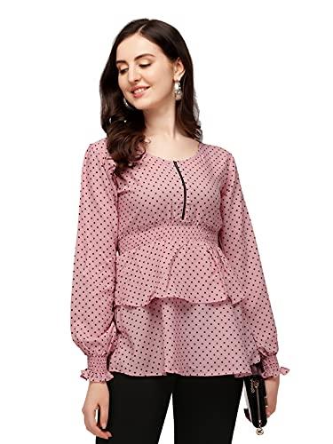 selvia women's regular fit top(215tkn111-xl_pink)