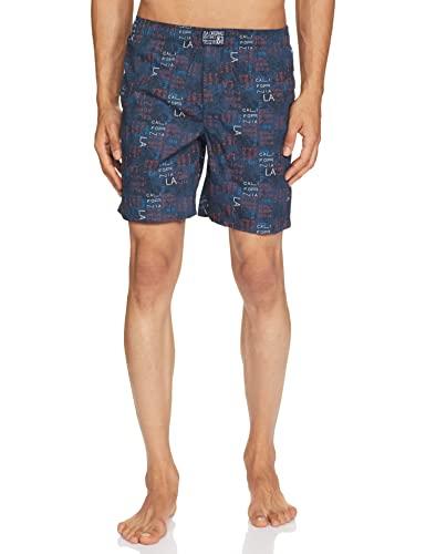 jockey us57 men's super combed mercerized cotton woven printed boxer shorts with side pockets (color & prints may vary)