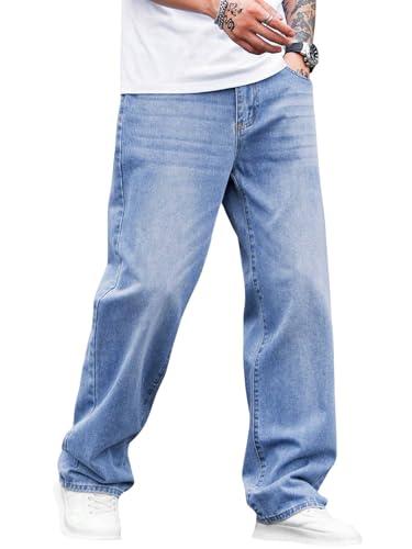 lymio men jeans || men jeans pants || denim jeans || baggy jeans for men (jeans-04-05) (32, blue)