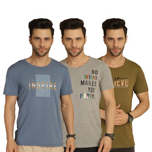 vimal jonney printed multicolor round neck cotton half sleeves tshirt for men(pack of 3)-vimal635363