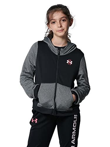 under armour girls fleece full-zip t-shirt