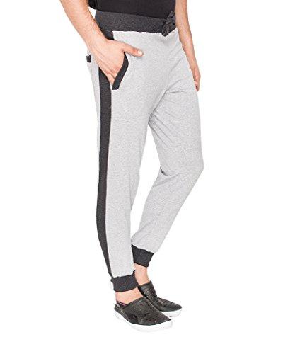 campus sutra men's cotton track pant ( cs_tpsd_m_grch_36 _ grey _ 36 )