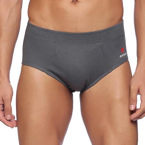 omtex sports cricket special brief for mens, ideal for workout and sports quick dry moisture wicking underwear (pack of 1) grey, x-large