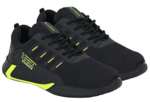 bruton exclusive trendy, casual, sports shoes for men, running shoes for men (black, size : 10)