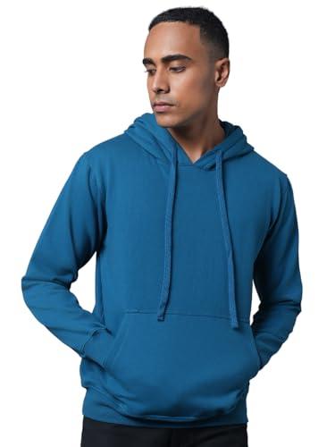 high star blue cotton polyester long sleeves hooded neck na sweatshirts_hsmssw23002rd_lb_m