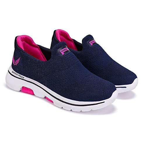 bersache lightweight sports, running, walking, gym, training, trekking shoes sole for women blue