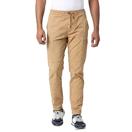 pepe jeans men's slim track pants (pm211598_khaki