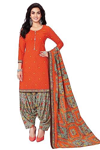 miraan cotton printed readymade salwar suit for women (bandcolor1740s_orange_small)