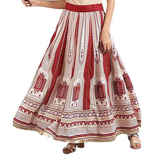 w for woman women's maxi skirt (18auw50064-110622_red_wm_red_m)