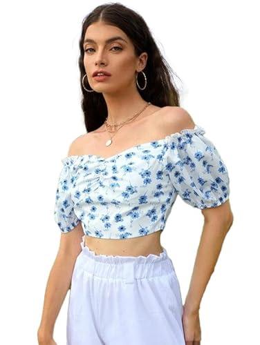 kotty wome's off shoulder neck regular fit solid top multicolour