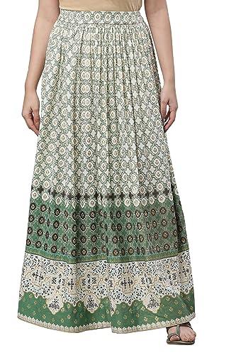 aurelia printed strechable skirt for women | ankle length skirt for women