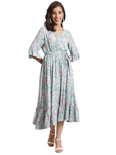 cantabil women printed mint dress (ldrs00036_mint_xxxl)