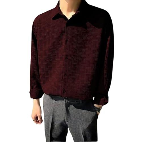 leriya fashion shirt for men| white shirt for men| men stylish shirt | black casual shirt for men (large, maroon)